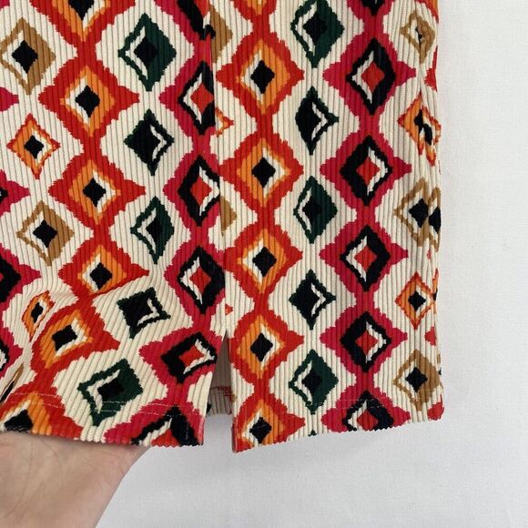 Savanna Jane Skirt Womens 2X Plus‎ Orange Aztec Mini Boho Festival Beach NWT - Picture 7 of 16